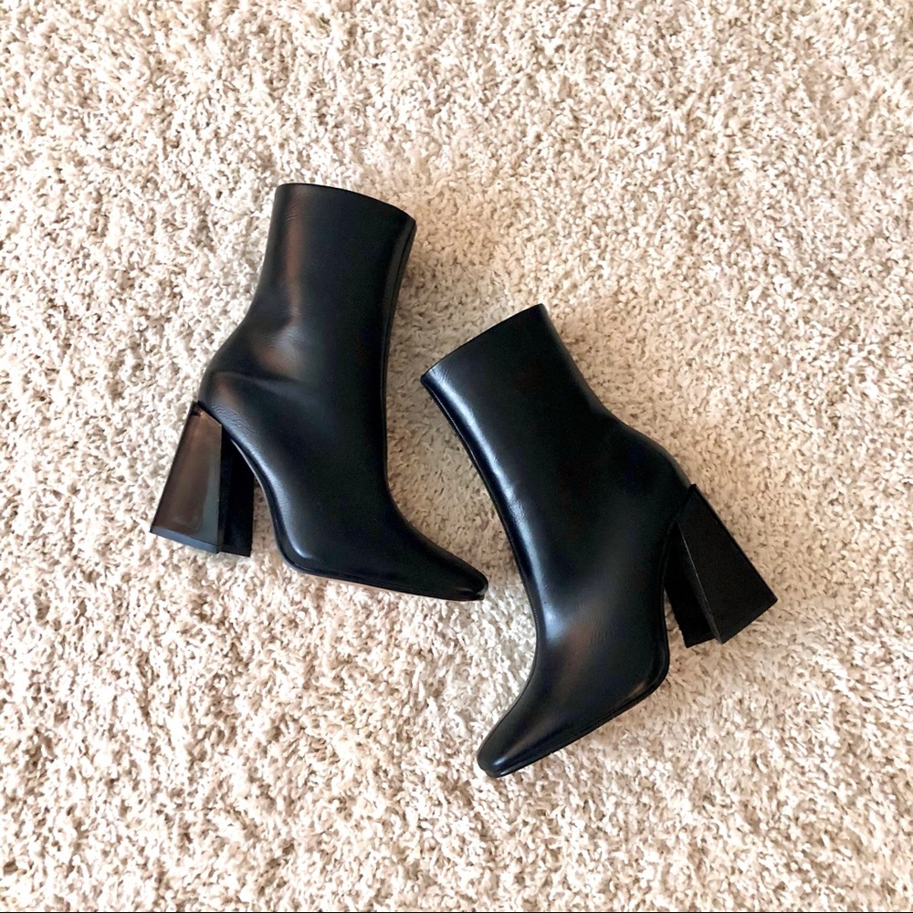 Nasty Gal black heeled boots, SZ 7